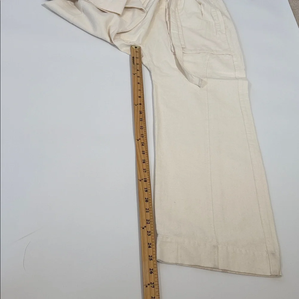 Free People Skyrider Relaxed Fit Pant Size S Cream Color NWOT - Picture 9 of 11